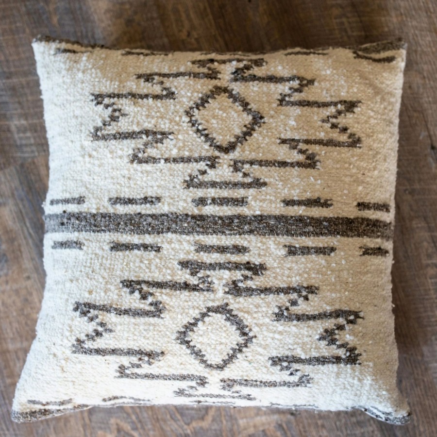 Home Goods * | Deals Hiend Accents Maguey Handwoven Square Pillow, 20 X20