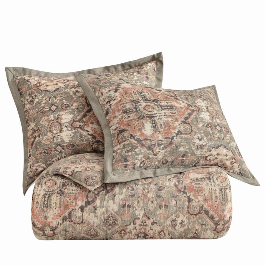 Bedding * | Deals Hiend Accents Carmen Kilim Comforter Set, 3Pc