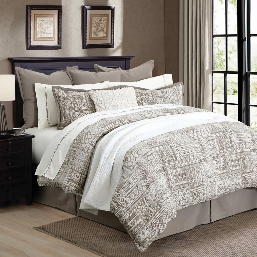 Bedding * | Best Sale Hiend Accents 3 Pc Trent Comforter Set, Super Queen