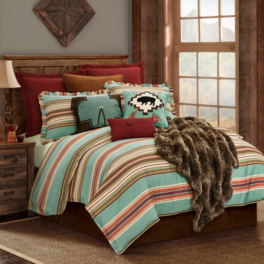 Bedding * | Hot Sale Hiend Accents 3-Pc Serape Comforter Set, Full