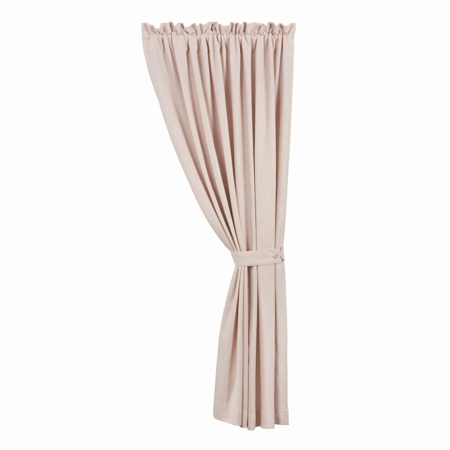 Home Goods * | Brand New Hiend Accents Luna Washed Linen Lined Curtain, 48 X108 , 1Pc 48 X108