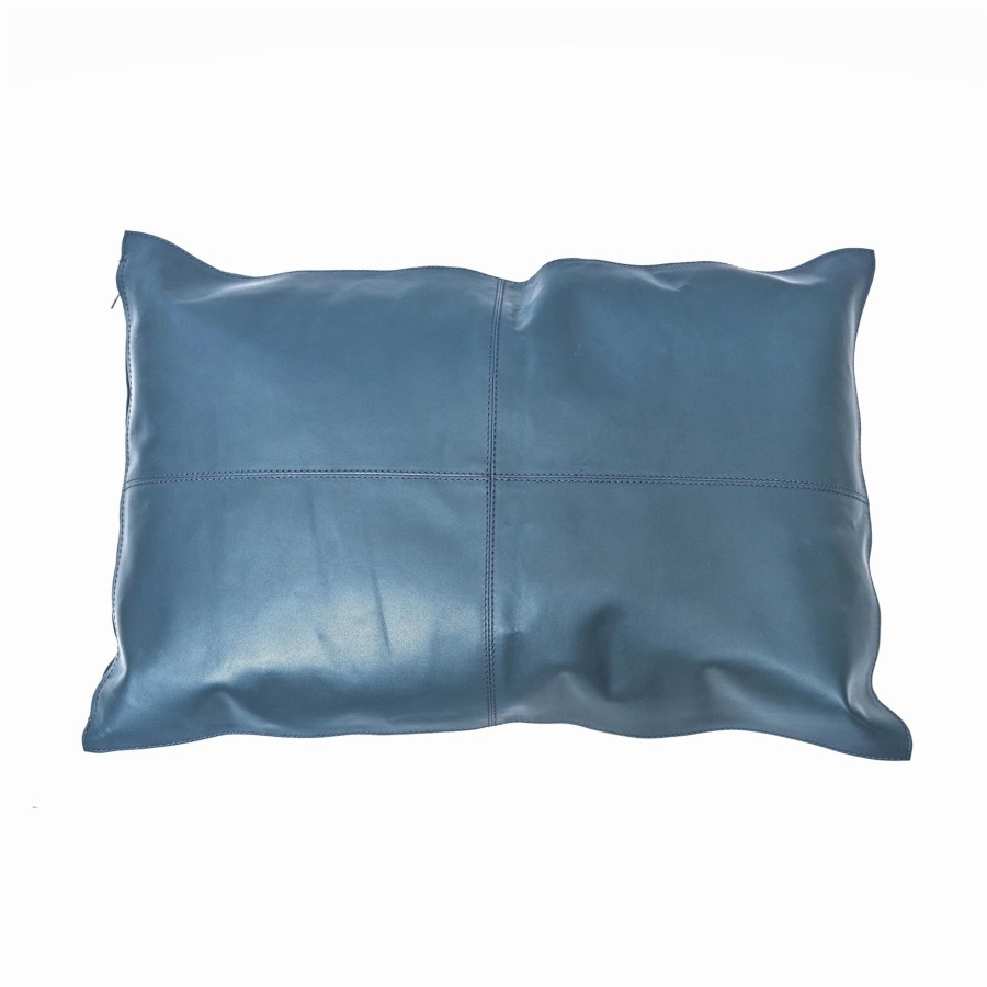 Home Goods * | Flash Sale Hiend Accents Genuine Leather Pillow, 16 X24