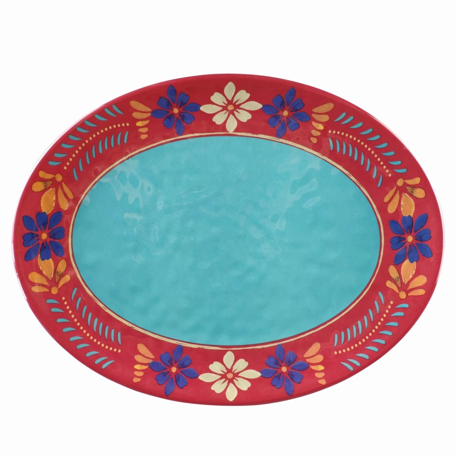 Home Goods * | New Hiend Accents Bonita Melamine Collection Serving Platter, 1 Pc