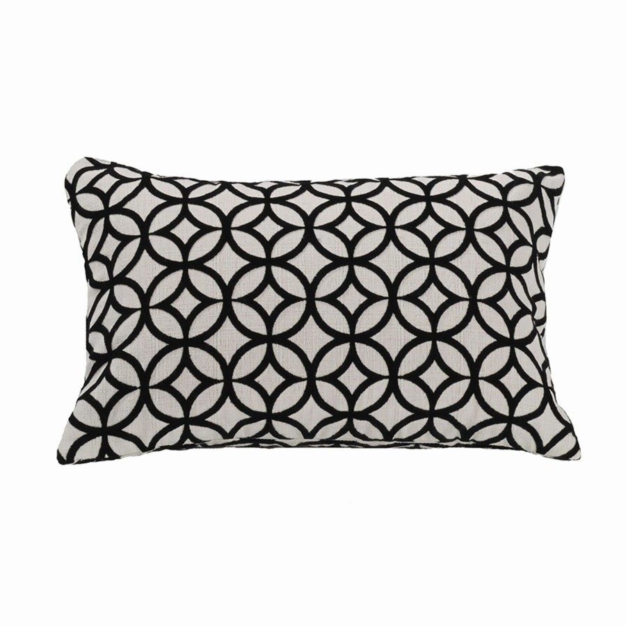 Home Goods * | Brand New Hiend Accents Augusta Cut Velvet Lumbar Pillow, 10 X16