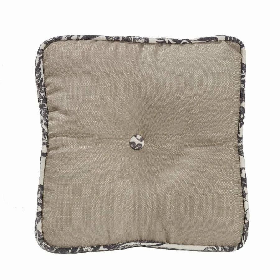 Home Goods * | Coupon Hiend Accents Augusta Buttoned Toile Box Pillow, 18 X18