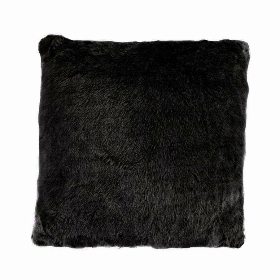 Bedding * | Budget Hiend Accents Oversized Arctic Bear Pillow, 22 22, Black