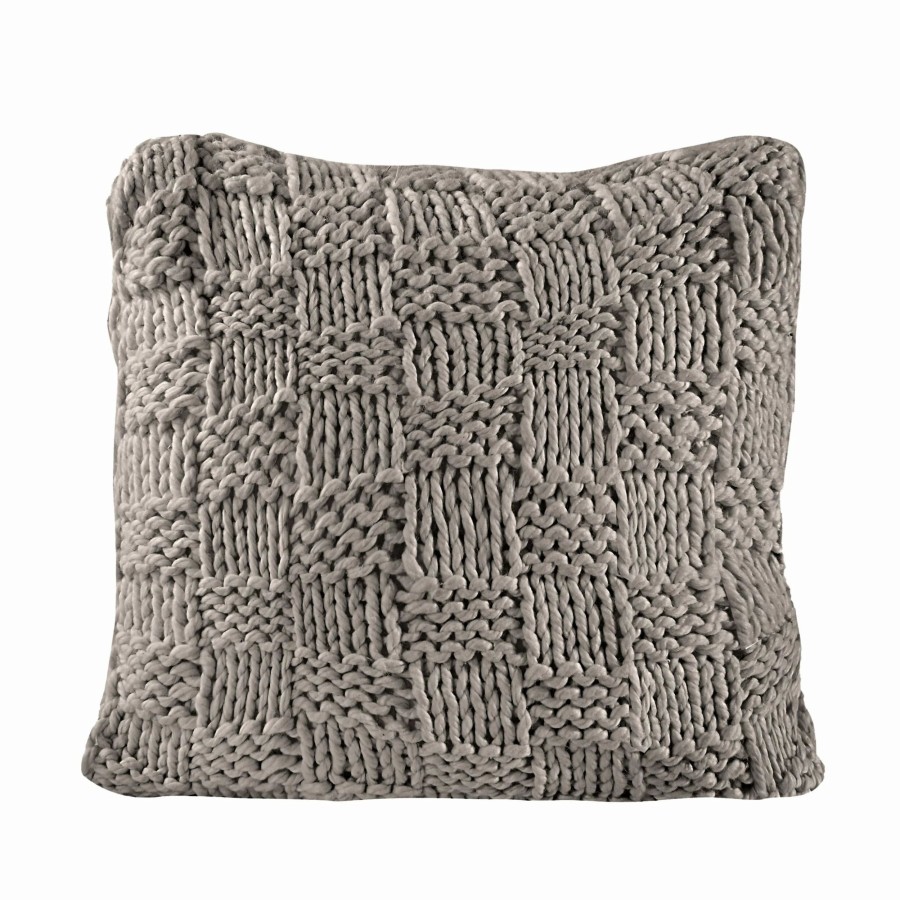 Bedding * | Cheap Hiend Accents Chess Knit Euro Sham, 27 X27