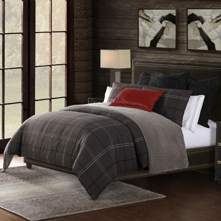 Bedding * | Flash Sale Hiend Accents 3 Pc Heath Comforter Set, Full