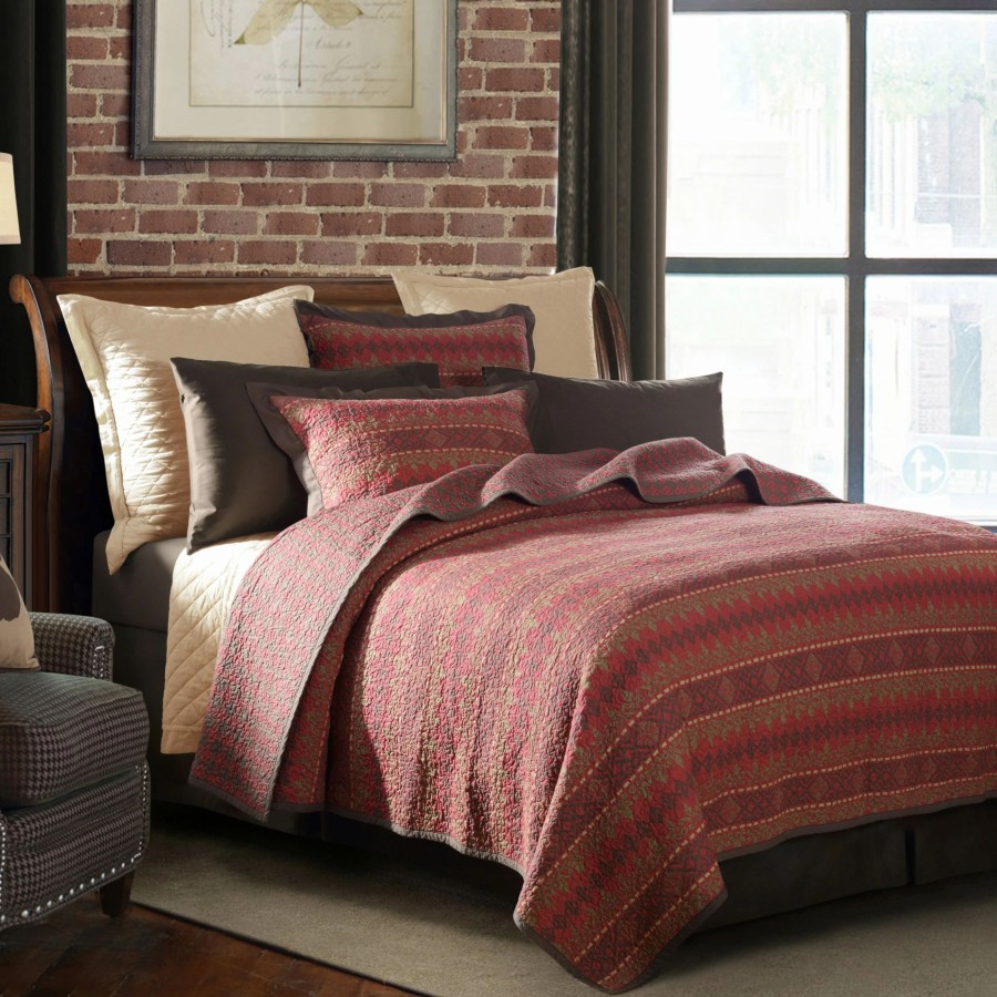 Bedding * | Outlet Hiend Accents Rushmore Quilt Set