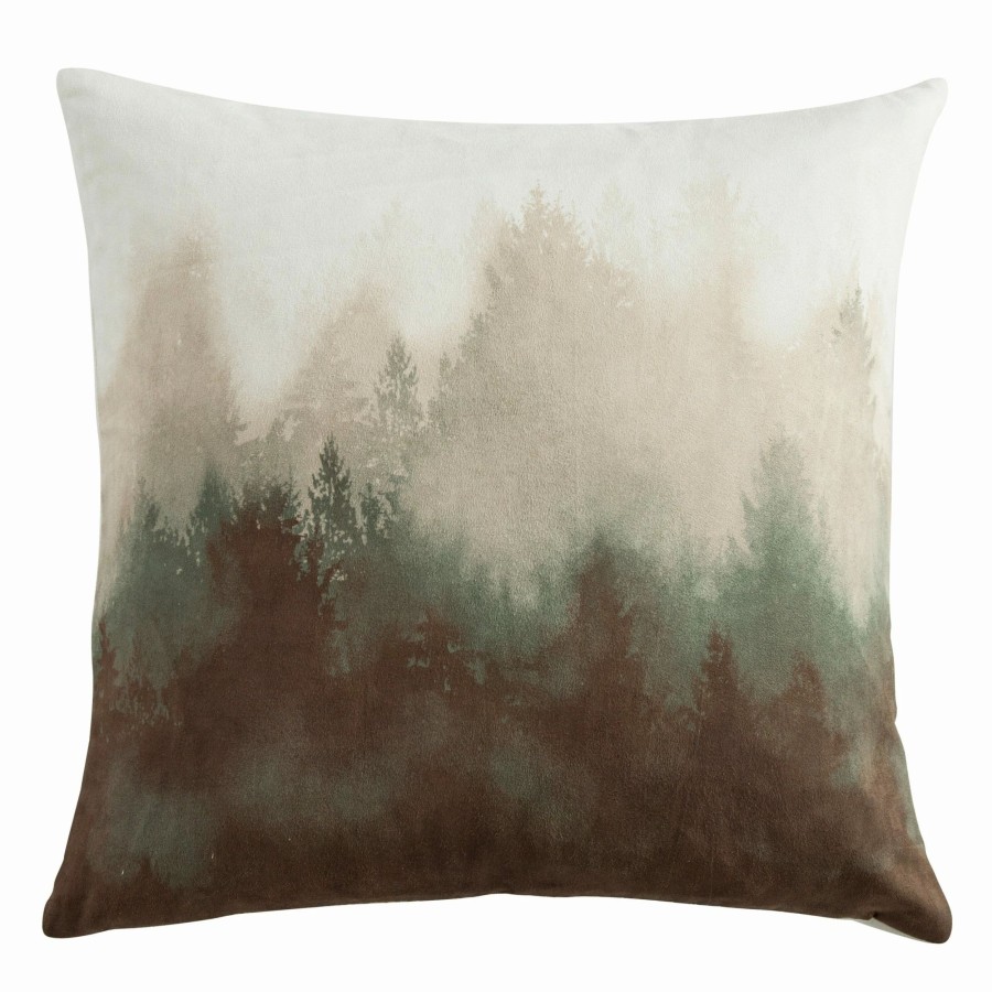 Bedding * | Buy Hiend Accents Watermark Tree Pillow, 18 18