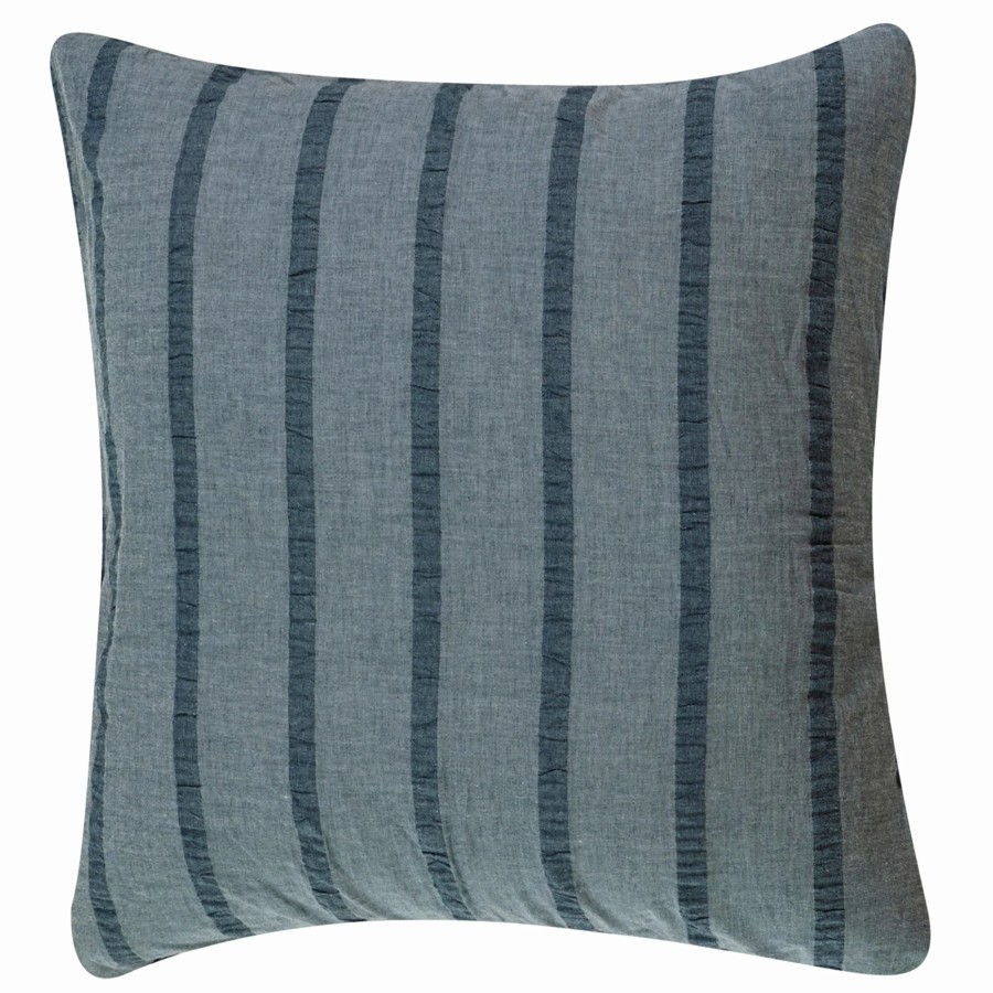 Bedding * | Best Pirce Hiend Accents Harper Euro Sham , 27 27 Blue