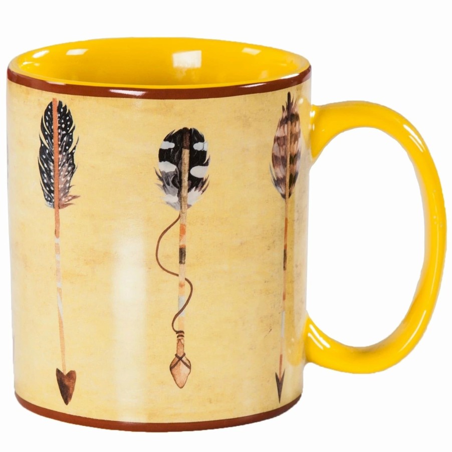 Home Goods * | Outlet Hiend Accents Bohemian Large Arrow 4 Piece Mug Set