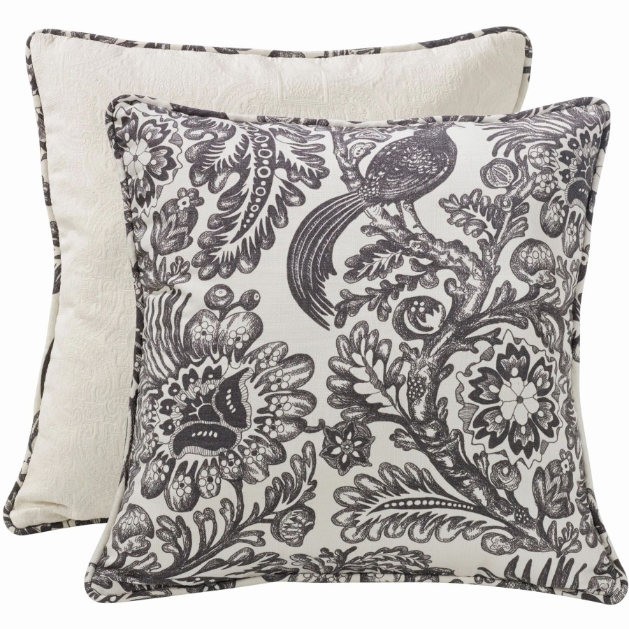 Bedding * | Best Sale Hiend Accents Augusta Toile Euro Sham, 27 X27