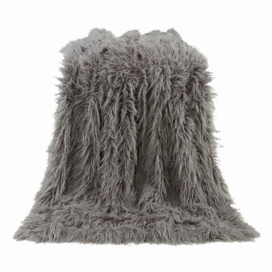 Bedding * | Best Deal Hiend Accents Mongolian Faux Fur Throw Blanket, 50 X60