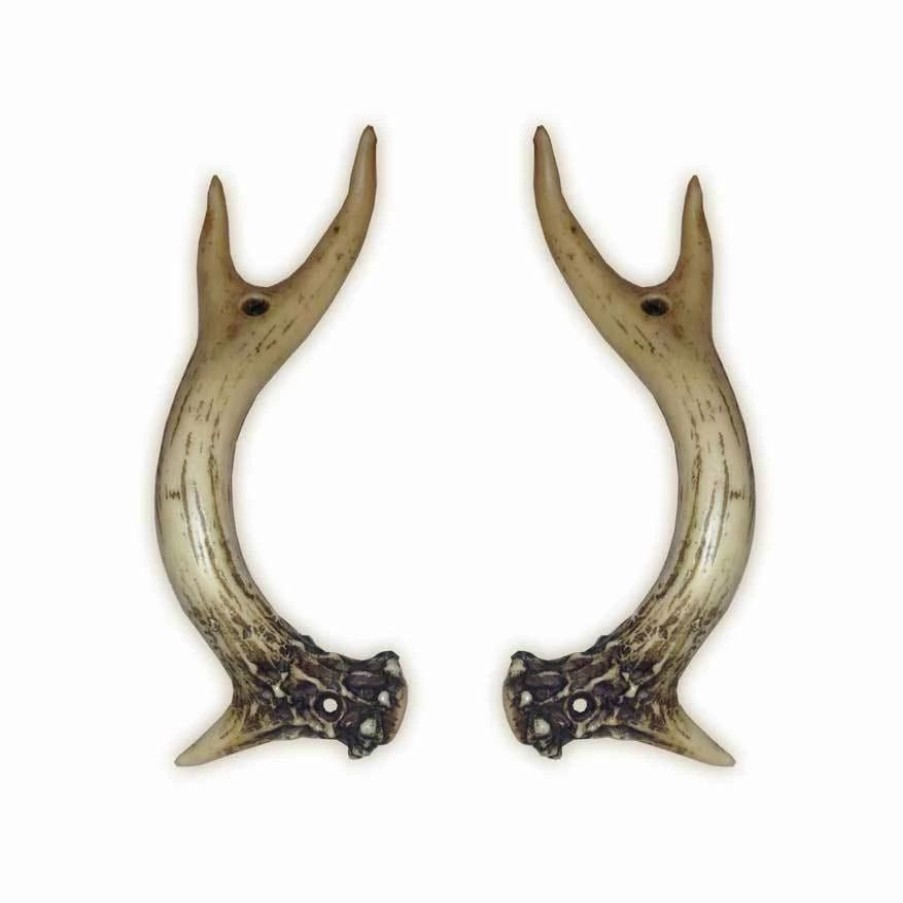 Home Goods * | Cheapest Hiend Accents Antler Door Handles (Pair)