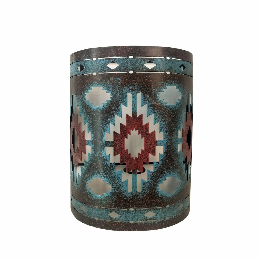 Lighting & Ceiling Fans * | Best Reviews Of Hiend Accents Colorful Aztec Wall Sconce