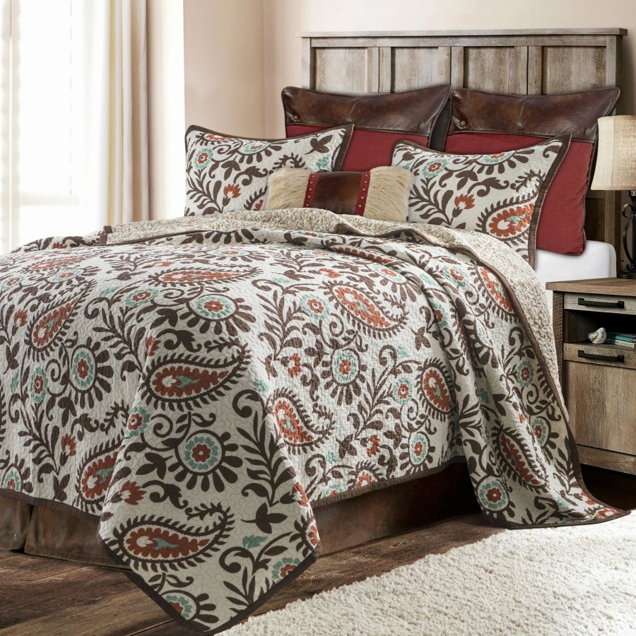 Bedding * | Deals Hiend Accents Rebecca Quilt Set