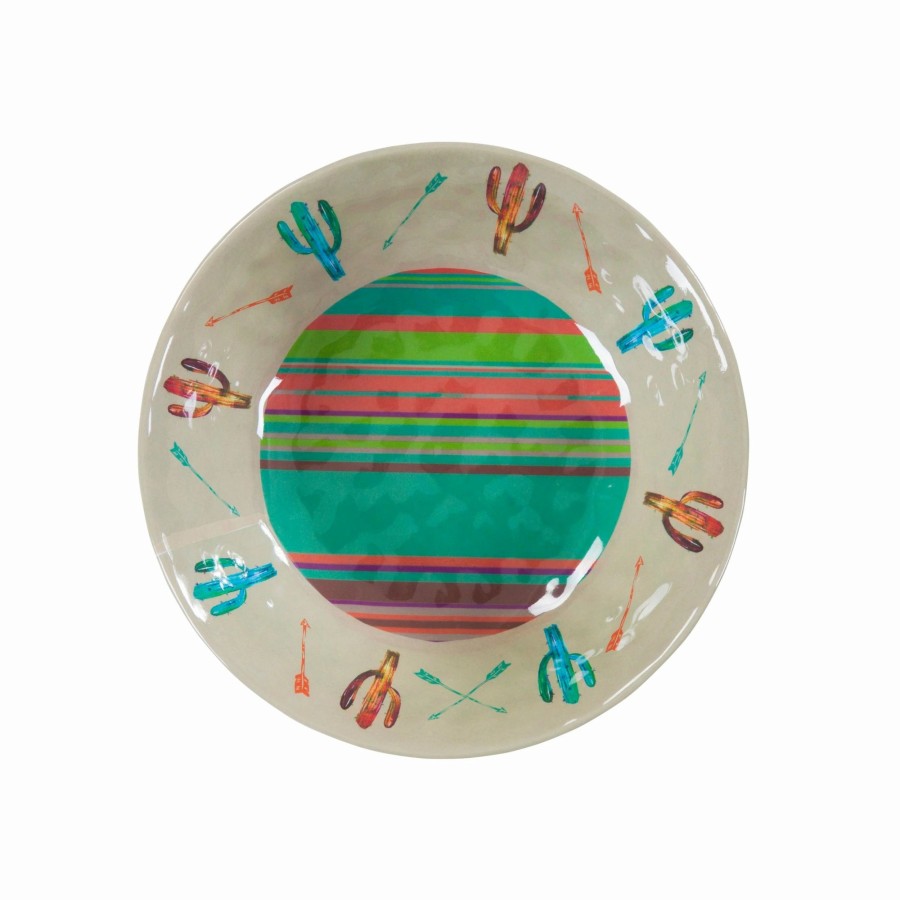 Home Goods * | Brand New Hiend Accents Cactus Design Melamine Bowl, 4 Pc