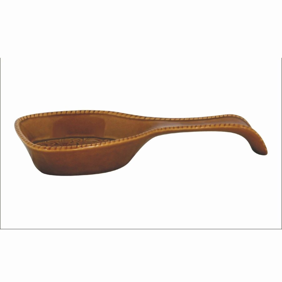 Home Goods * | Best Reviews Of Hiend Accents Savannah Ceramic Spoon Rest, 1Pc