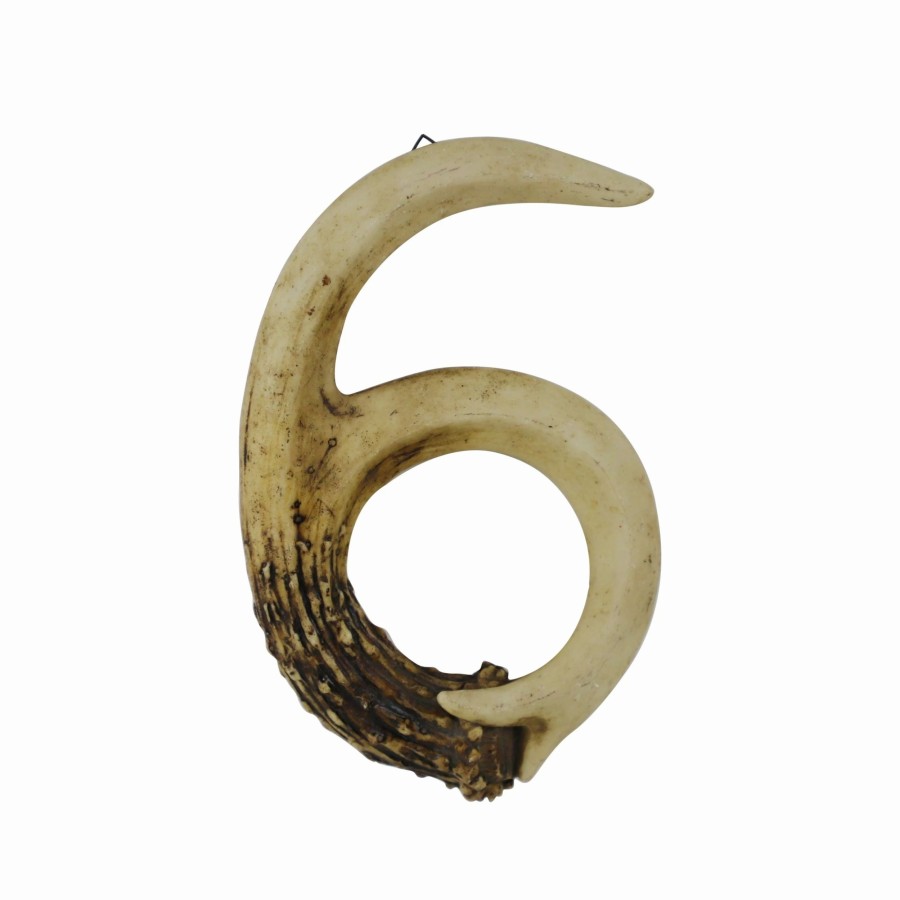 Home Goods * | Best Sale Hiend Accents Antler Address Number, 6