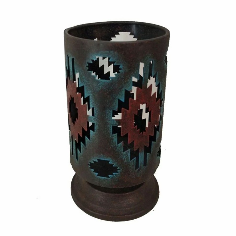 Home Goods * | Promo Hiend Accents Colorful Aztec Hurricane