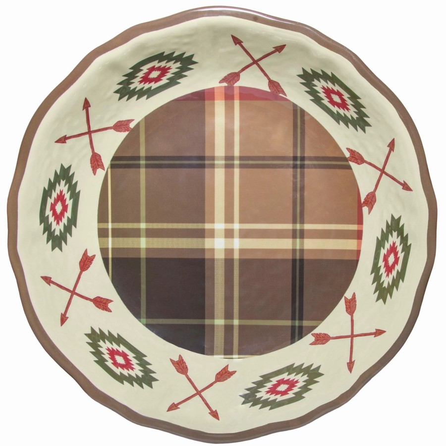 Home Goods * | Promo Hiend Accents Aztec Bear Melamine Serving Bowl, 1 Pc