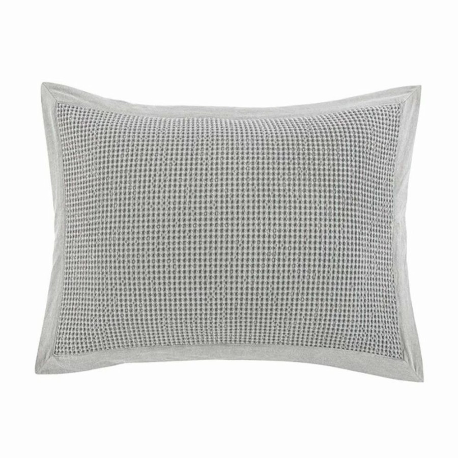 Bedding * | Deals Hiend Accents Waffle Weave Pillow Sham Set, 2Pc