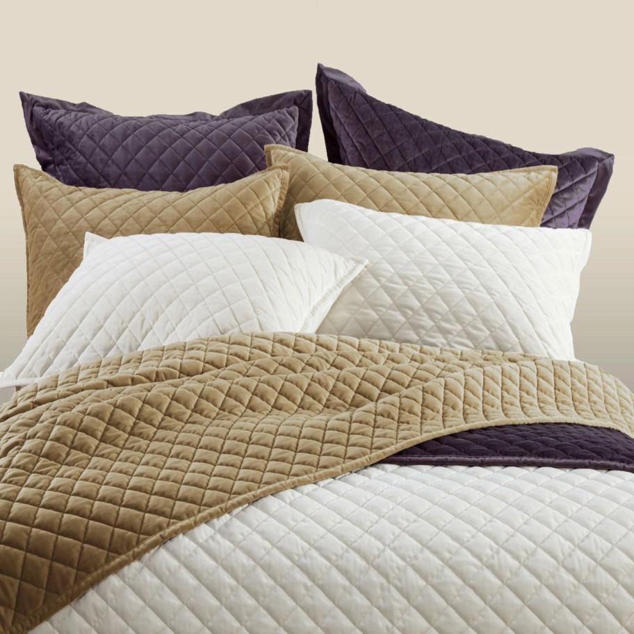 Bedding * | Top 10 Hiend Accents Velvet Diamond Quilt Set, 3Pc