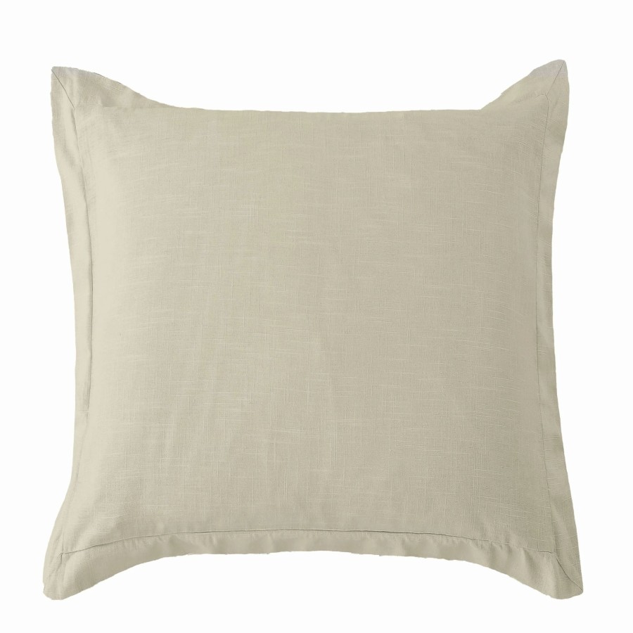 Bedding * | Budget Hiend Accents Luna Washed Linen Tailored Euro Sham, 27 X27