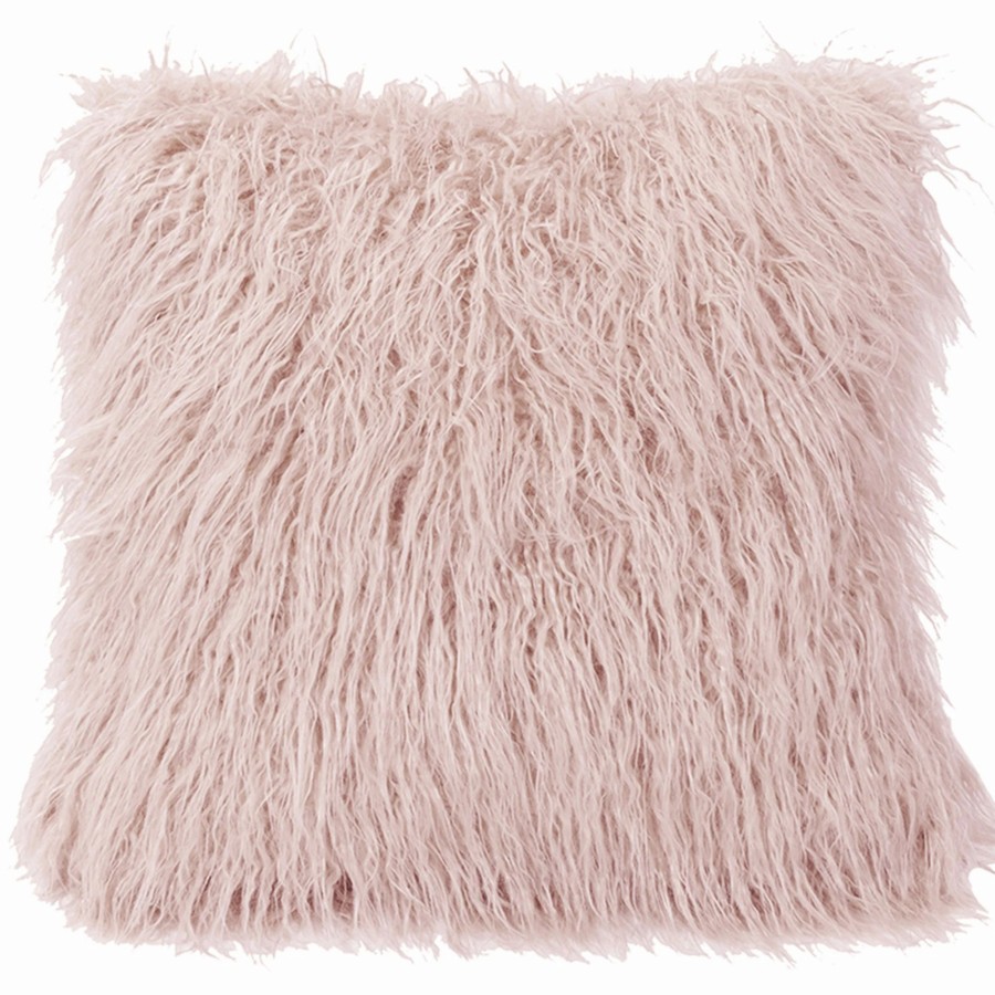 Bedding * | Deals Hiend Accents Mongolian Faux Fur Euro Sham, 27 X27