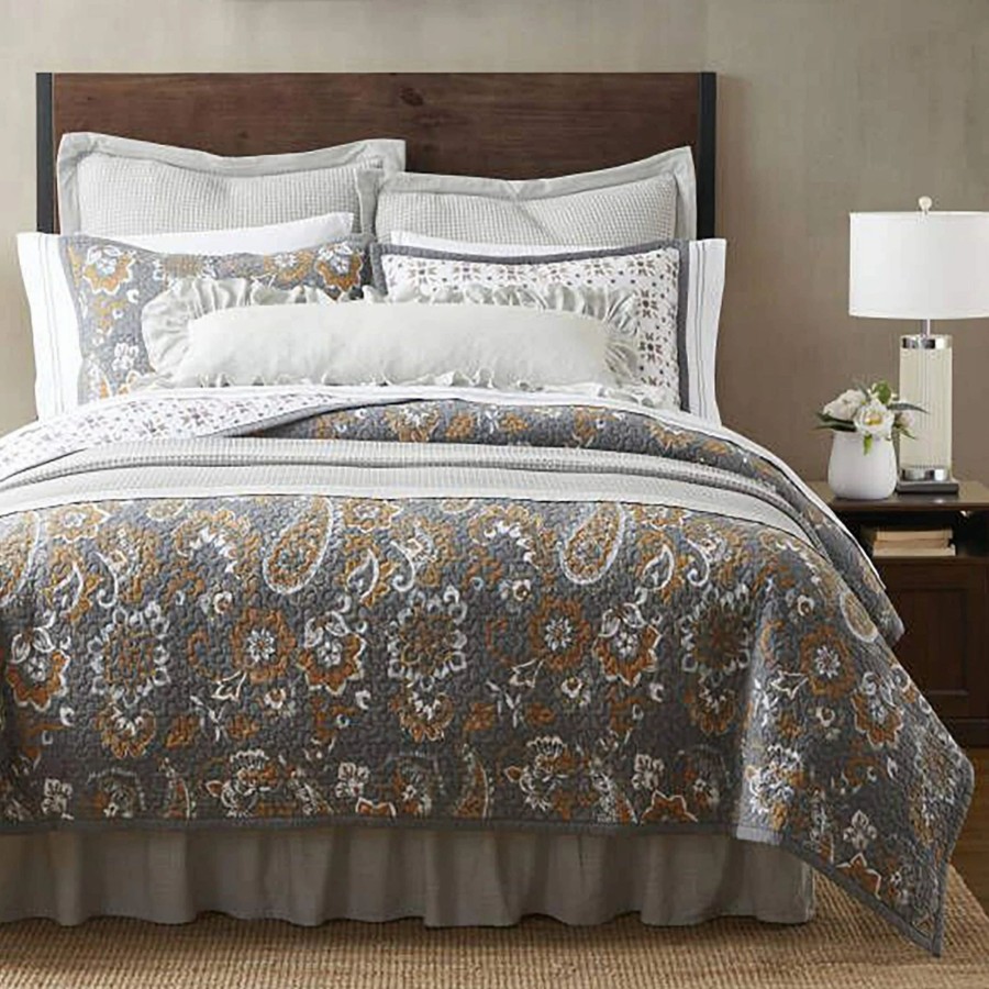 Bedding * | Wholesale Hiend Accents Abbie Western Paisley Reversible Quilt Set