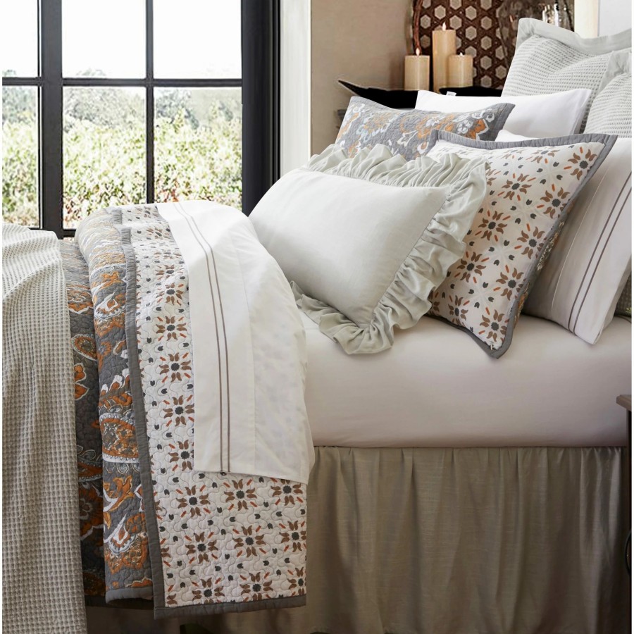 Bedding * | Wholesale Hiend Accents Abbie Western Paisley Reversible Quilt Set