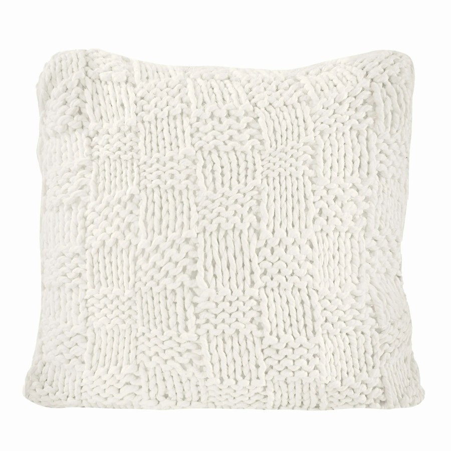 Home Goods * | Promo Hiend Accents Chess Knit Euro Pillow, 27 X27