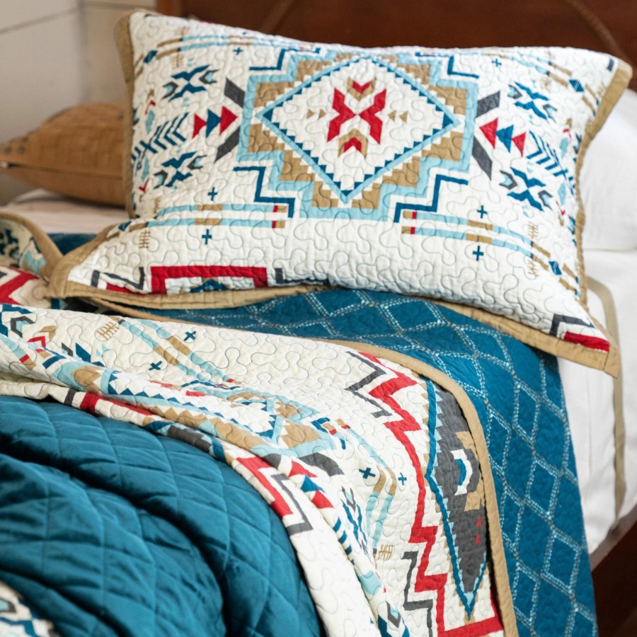 Bedding * | Cheap Hiend Accents Spirit Valley Reversible Quilt Set