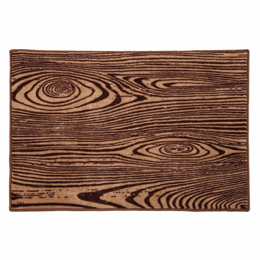 Bedding * | Budget Hiend Accents Woodgrain Rug, 24 36