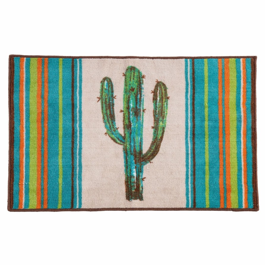 Bedding * | New Hiend Accents Rug With Cactus Design, 24 36