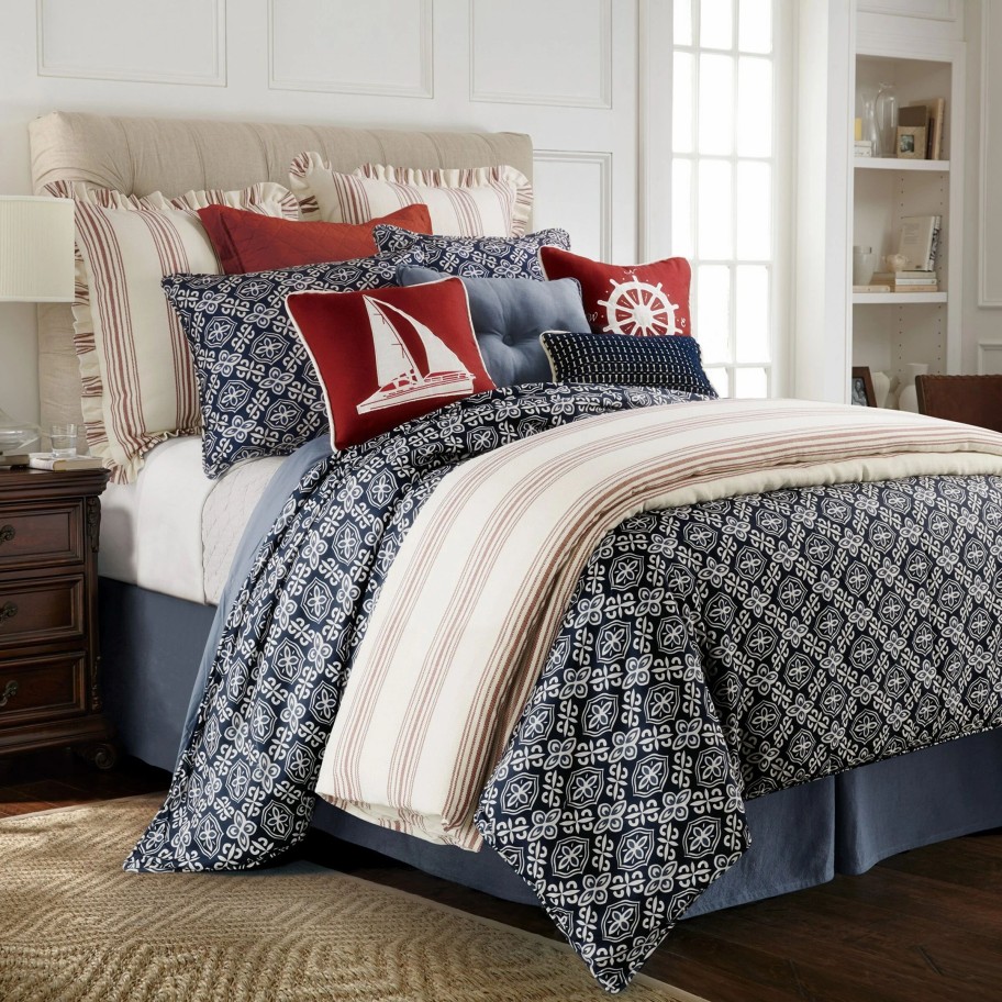 Bedding * | Wholesale Hiend Accents 4 Pc Monterrey Duvet Set, Super King