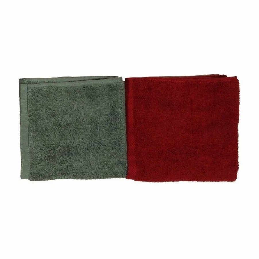 Bedding * | New Hiend Accents Wash Cloth (Set Of 4), 12 X12 , 4 Colors 12 X 12