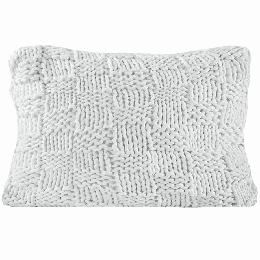 Home Goods * | Buy Hiend Accents Chess Knit Dutch Euro Pillow, 28 X38