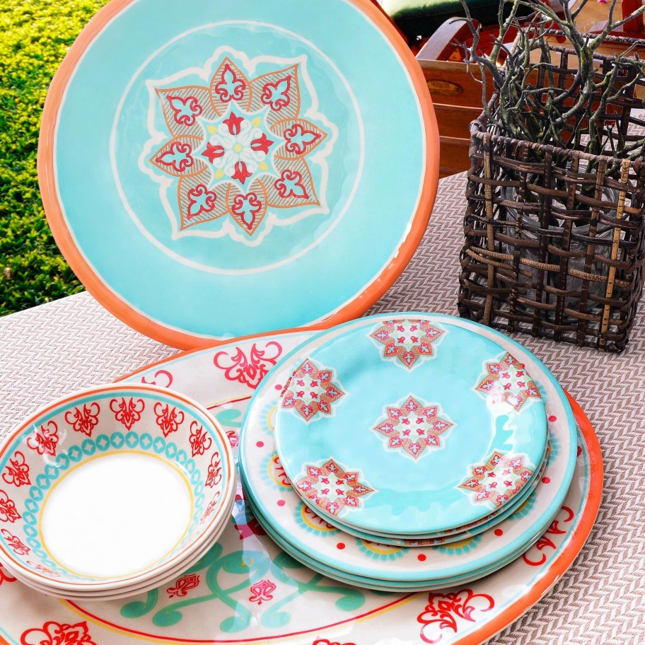 Home Goods * | Best Sale Hiend Accents Western Melamine 10 Piece Set