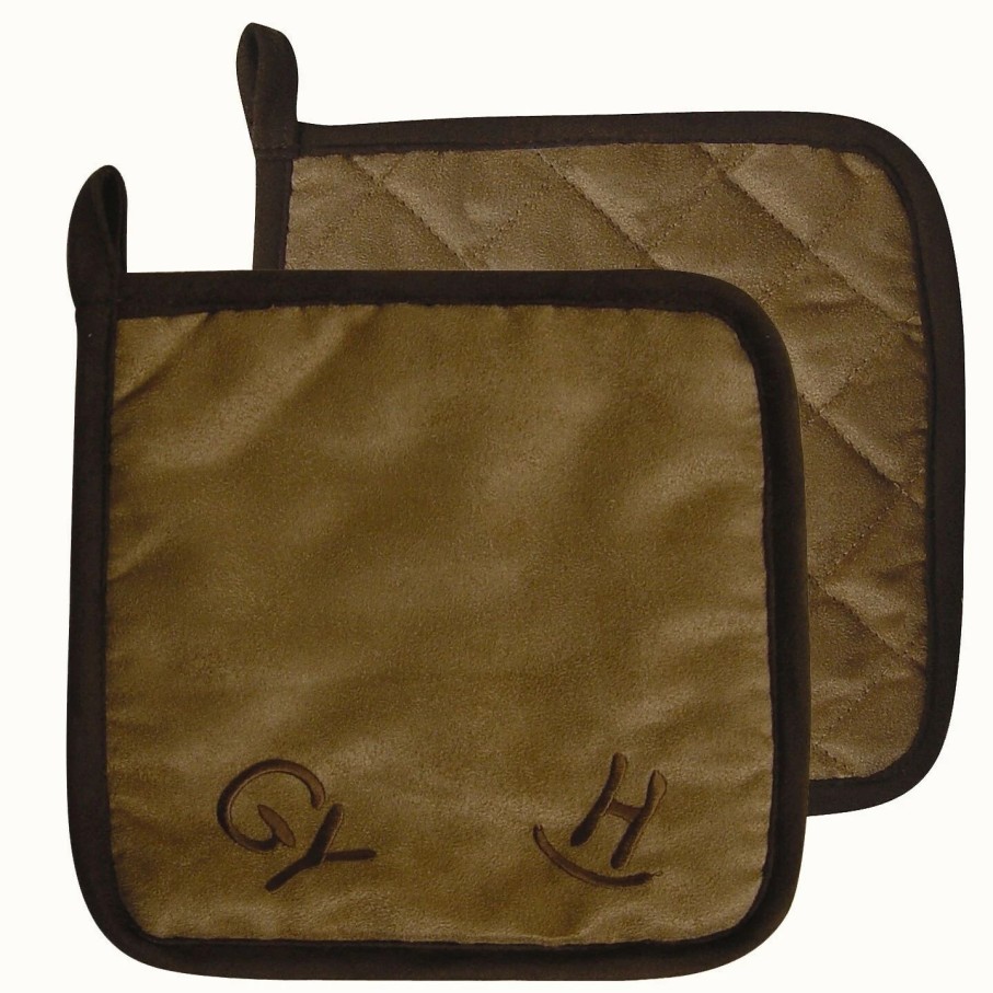 Home Goods * | Buy Hiend Accents Brand Pot Holder (1 Pc), Dk Tan