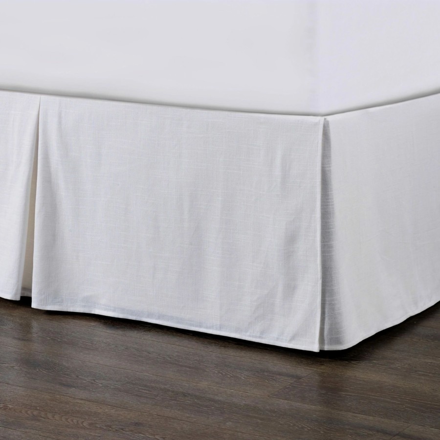 Bedding * | Discount Hiend Accents Hera Tailored Linen Bed Skirt