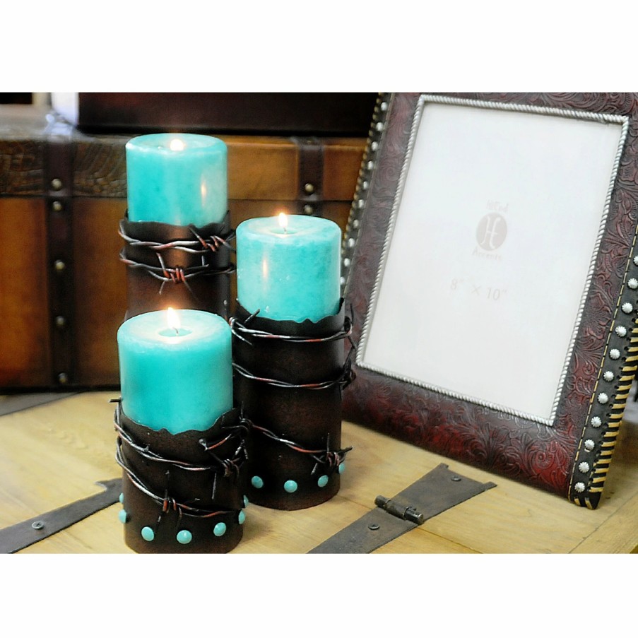 Home Goods * | Hot Sale Hiend Accents Barbwire Candleholders Set Of 3