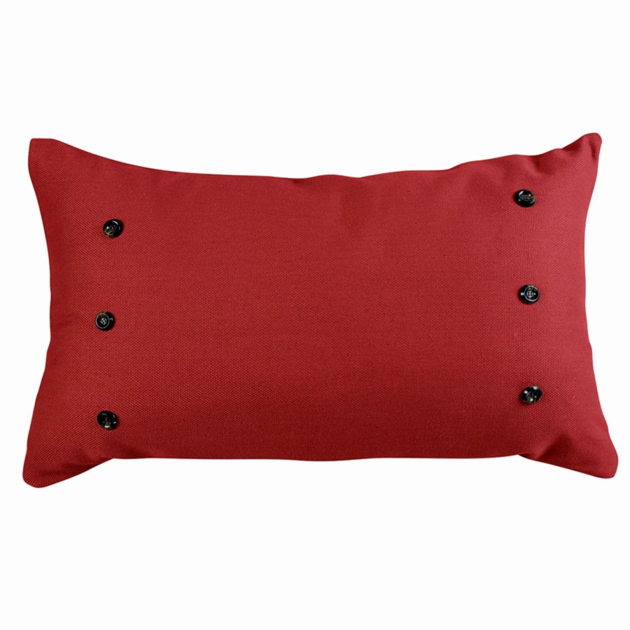 Home Goods * | Best Reviews Of Hiend Accents Prescott Large Oblong Lumbar Pillow, 21 X34