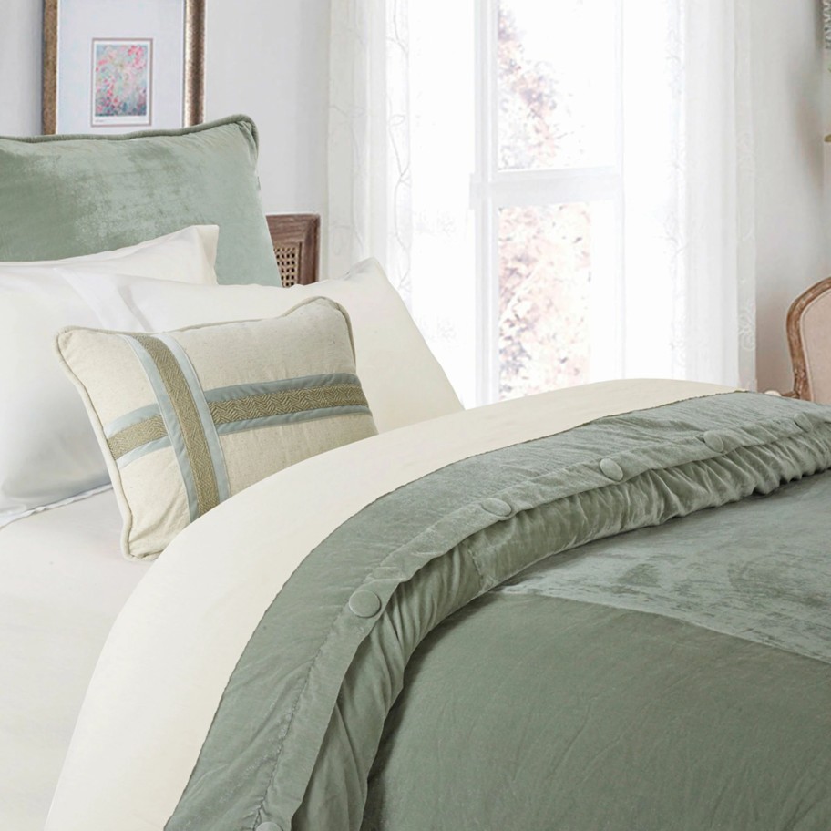 Bedding * | Promo Hiend Accents Arlington Velvet Duvet (Shams Not Included)