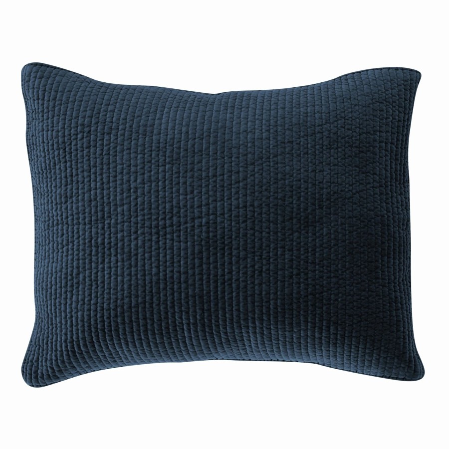 Bedding * | Best Deal Hiend Accents Stonewashed Cotton Velvet Quilted Pillow Sham