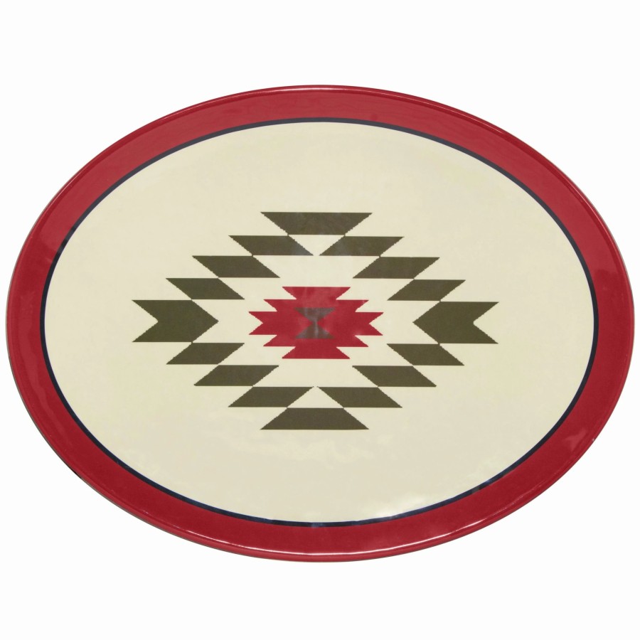 Home Goods * | Brand New Hiend Accents Aztec Bear Melamine Serving Platter, 1 Pc