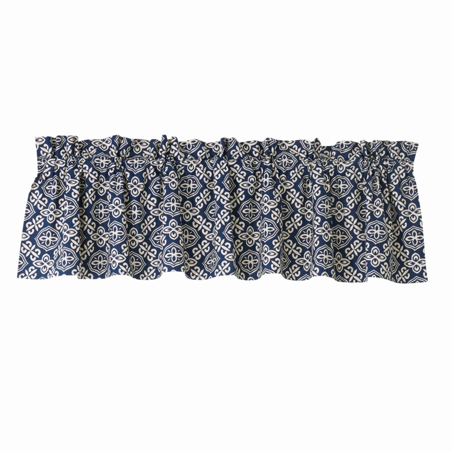 Home Goods * | Brand New Hiend Accents Printed Cotton Valance, 84X18