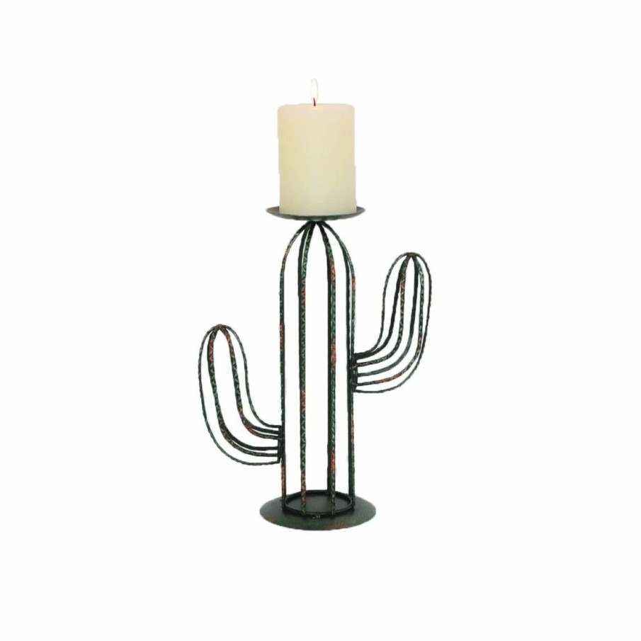 Home Goods * | Budget Hiend Accents Cactus Single Candle Holder